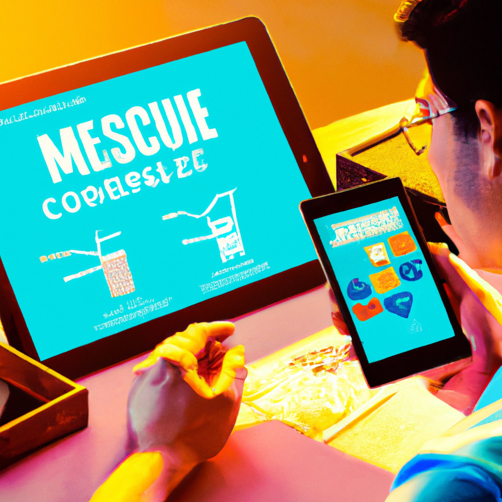 Merchant using ShopPulse on a tablet